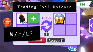 How to get EVIL UNICORN in Adopt Me Trading in FishyBlox RICH Private Server  Roblox [upl. by Lorenz]