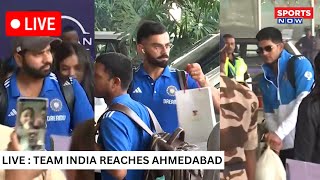 LIVE FROM AIRPORT  TEAM INDIA DEPARTS TO AHMEDABAD FOR WORLD CUP FINAL  ROHIT  VIRAT  SHAMI [upl. by Animor]