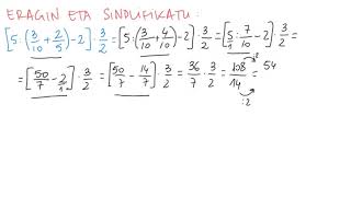 6 Zatiki eragiketa konbinatuak 2DBH [upl. by Nickerson]