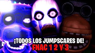 TODOS LOS JUMPSCARES DE FIVE NIGHTS AT CANDYS 1R 2 Y 3  BOGGED359 [upl. by Bunch743]