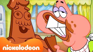 Patrick DEVOURING Food For 40 Minutes Straight 😋🍽️👅  Patrick Star Show  SpongeBob [upl. by Mohandis]