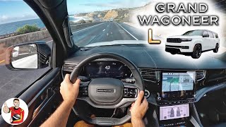 The 2023 Jeep Grand Wagoneer L is KingSized Luxury POV Drive Review [upl. by Selassie301]