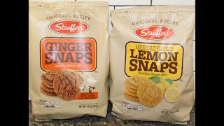 Stauffer’s Cookies Ginger Snaps amp Lemon Snaps Review [upl. by Janette]