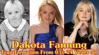 Dakota Fanning transformation from 0 to 24 Years old [upl. by Akinet901]