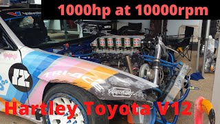 1000hp at 10000rpm Hartley engineerings amazing Toyota 1GZ V12 beast [upl. by Meli]