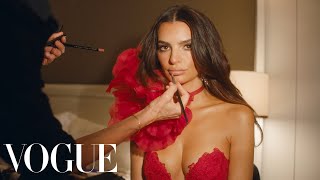 Behind Emily Ratajkowskis Dream Met Gala Dress  Vogue [upl. by Gniy902]