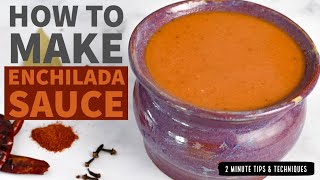 Enchiladas Sauce Recipe  Easy Homemade  Vegetarian [upl. by Waiter]