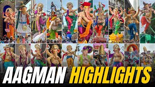 Highlights of Mumbai Ganpati Maha Aagman 2024😍❤️  120 Ganpati Arrivals  Mumbai Ganpati 2024 [upl. by Eniron699]