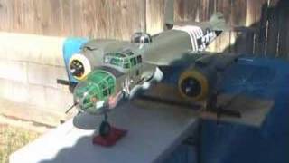 Top Flite B25 Saito FA90TS Engine Test [upl. by Stillmann891]