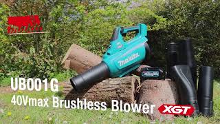 Makita UB001G 40V Max XGT Brushless Blower [upl. by Nosnhoj]