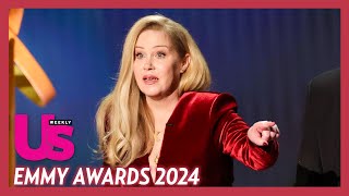 Christina Applegate Brings the Laughs During Rare 2023 Emmys Appearance ‘Body Not by Ozempic’ [upl. by Edik]