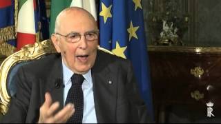 Colloquio del Presidente della Repubblica Giorgio Napolitano con Eugenio Scalfari [upl. by Caren]