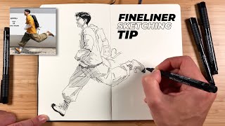 Improve your INK PEN SKETCHING with this easy tip [upl. by Wehtta]