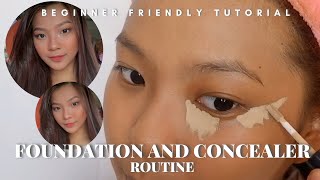 Beginners Flawless Foundation and Concealer Tutorial  Philippines  Dylene Fajardo [upl. by Uriah]