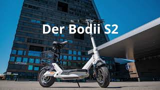 EScooter mit Sitz – Elektroroller BOODII S2 [upl. by Leimad]