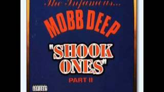 Mobb Deep Shook Ones Part 2 Instramental W Lyrics REST IN PEACE PRODIGY [upl. by Lyrehc]