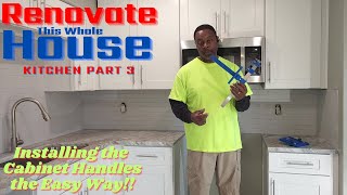 How to Install Kitchen Cabinet Handles and Drawer Pulls the Easy Way [upl. by Montanez]