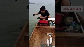 Daily Line Fishing in river at home 004878 fishing fishingvideo linefishing fishingtips [upl. by Turmel]