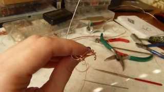 Wire Wrap  As I weave copper cobweb [upl. by Royo]