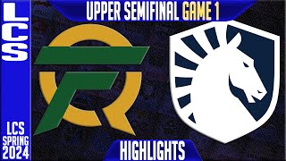 FLY vs TL Highlights Game 1  LCS Spring 2024 Playoffs Semifinal  FlyQuest vs Team Liquid G1 [upl. by Kary]