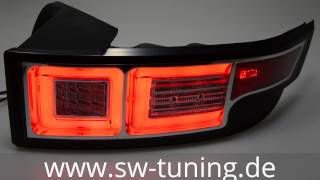 SWCelis Voll LED Rückleuchten Range Rover Evoque L538 ChromBlack Lightbar SWTuning [upl. by Magdalen]