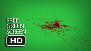 Free Green Screen  Bullet Hit Body Blood Effect [upl. by Ylrebmek285]