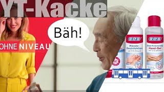 Werbung verunstaltet  ElitePartner Yakult SOS Desinfektionsprodukte  YTKacke [upl. by Mackenie344]