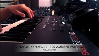 Elektron ANALOG FOURKeys mk1 amp mk2  100 AMBIENT Patches [upl. by Oalsinatse]