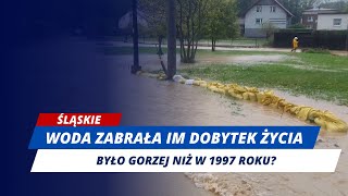 Powódź w Śląskiem Wielka woda zabrała im dobytek życia [upl. by Ezri]