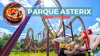 Parque Asterix em Paris Aventura e Diversão em MontanhasRussas Incríveis [upl. by Trebor800]