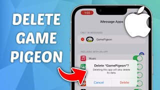 How to Delete Game Pigeon on iPhone  Uninstall Game Pigeon in iPhone [upl. by Ayal]