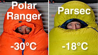 Which winter sleeping bag do you need  Thermarest Polar Ranger vs Parsec 18℃ [upl. by Oderfigis]