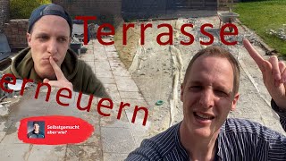 Terrasse erneuernbauen Teil 1  Fliesen amp Estrich entfernen  DIY Selbstgemacht aber wie [upl. by Eelarol]