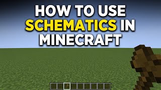 How to Use and Create schematics Minecraft  World Edit full Guide [upl. by Alleris]