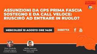 Assunzioni da Gps prima fascia sostegno e da call veloce riuscirò ad entrare in ruolo [upl. by Haase]