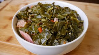 Southern Style Collard Greens With Smoked Turkey  EASY Thanksgiving Recipe [upl. by Eerb]