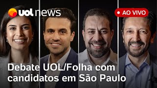 Debate UOLFolha ao vivo com candidatos à Prefeitura de São Paulo assista completo  UOL News [upl. by Velma147]