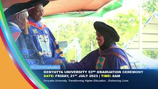 KENYATTA UNIVERSITY 53RD GRADUATION CEREMONY 2023 [upl. by Adyela]