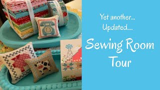 Yet another SEWING ROOM TOUR See my updates and additions [upl. by Meakem516]