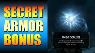 Skyrim Gameplay  Secret Armor Bonus Ancient Knowledge at Avanchnzel Unfathomable Depths [upl. by Swane]