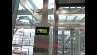 Schindler scenic traction elevator at Cologne  Bonn airport [upl. by Nonnag823]