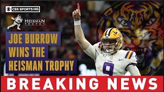 2019 Heisman Trophy winner QB Joe Burrow captures LSUs first Heisman since 1959  CBS Sports HQ [upl. by Anyk]