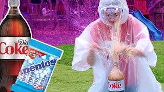 DIET COKE vs MENTOS CHALLENGE FAIL  Kamri Noel [upl. by Lucier320]