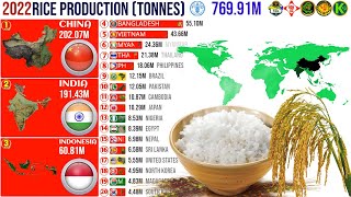 Top 20 Rice Producing Countries In The World [upl. by Sunil]