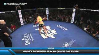 Nocaute de 5 segundos no MMA feminino  Incredible 5 Second KO [upl. by Eed]