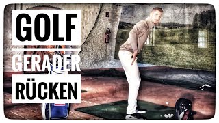 GOLF  GERADER RÜCKEN FÜR LANGE UND KONSTANTE SCHLÄGE  TEIL 2 [upl. by Hughmanick]