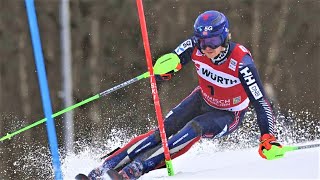 Henrik KRISTOFFERSEN  Winner  Slalom Run 1  GarmischPartenkirchen GER  2023 [upl. by Lunnete]