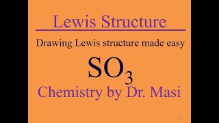 How to Draw Lewis structure for SO3 sulfur trioxide [upl. by Idnahk]