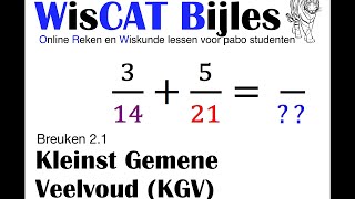 De Kleinst Gemene Veelvoud KGV  WisCAT Werkboek Breuken 21 [upl. by Asyal]