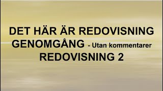 Det här är redovisning  Genomgång utan kommentarer  Redovisning 2 🍀🌸 [upl. by Anirtik319]